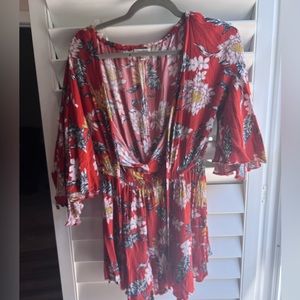 Umgee tie-front romper